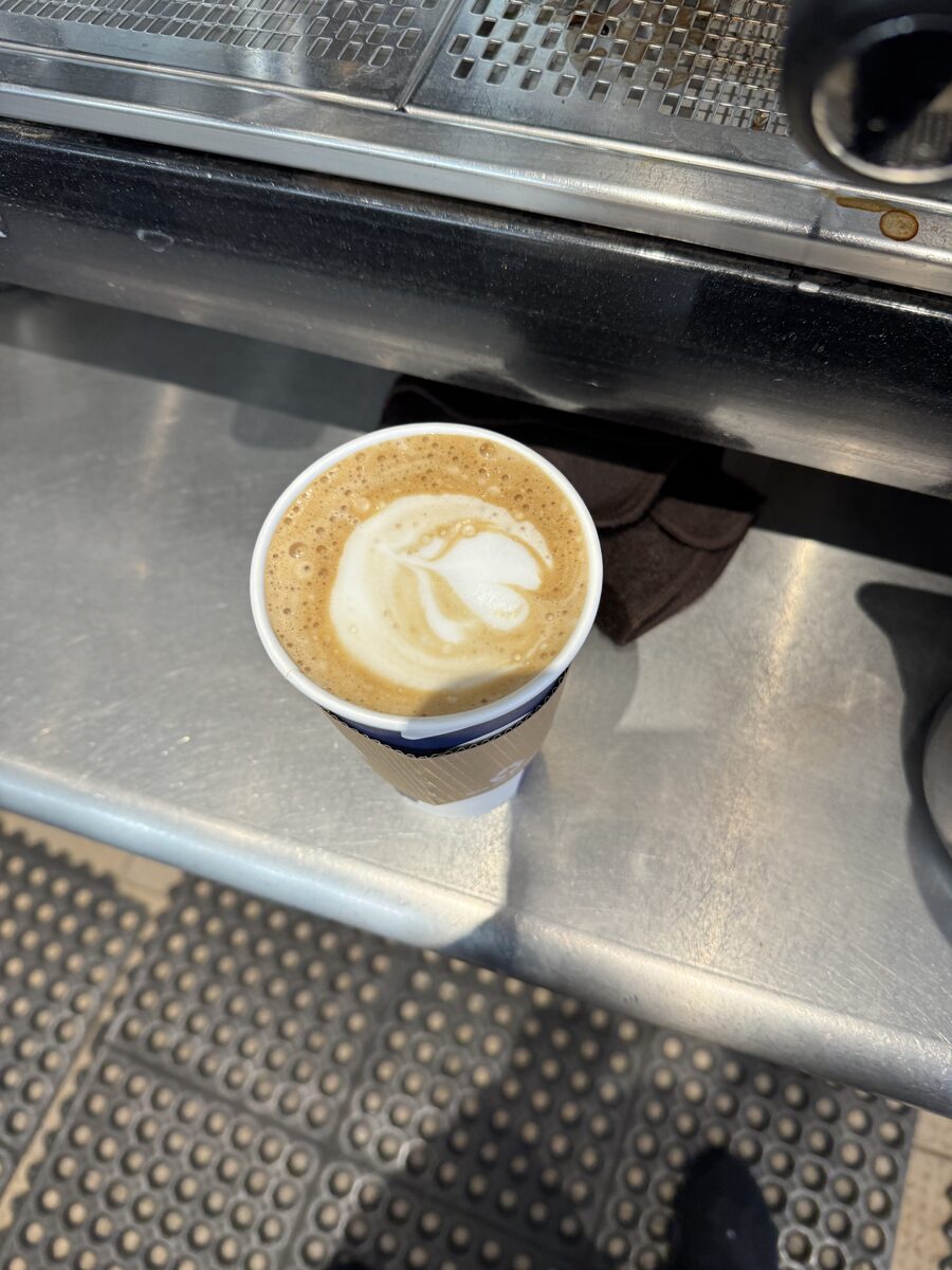 Tulip pour in a to-go cup