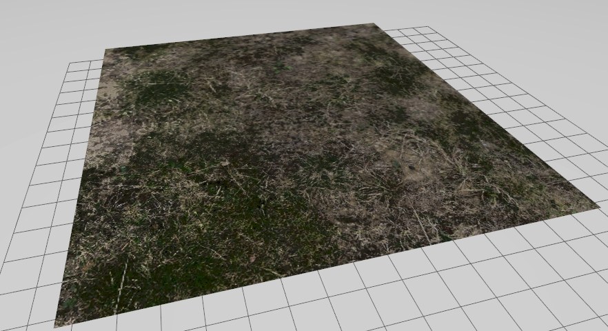 Gazebo world of a flat grass field