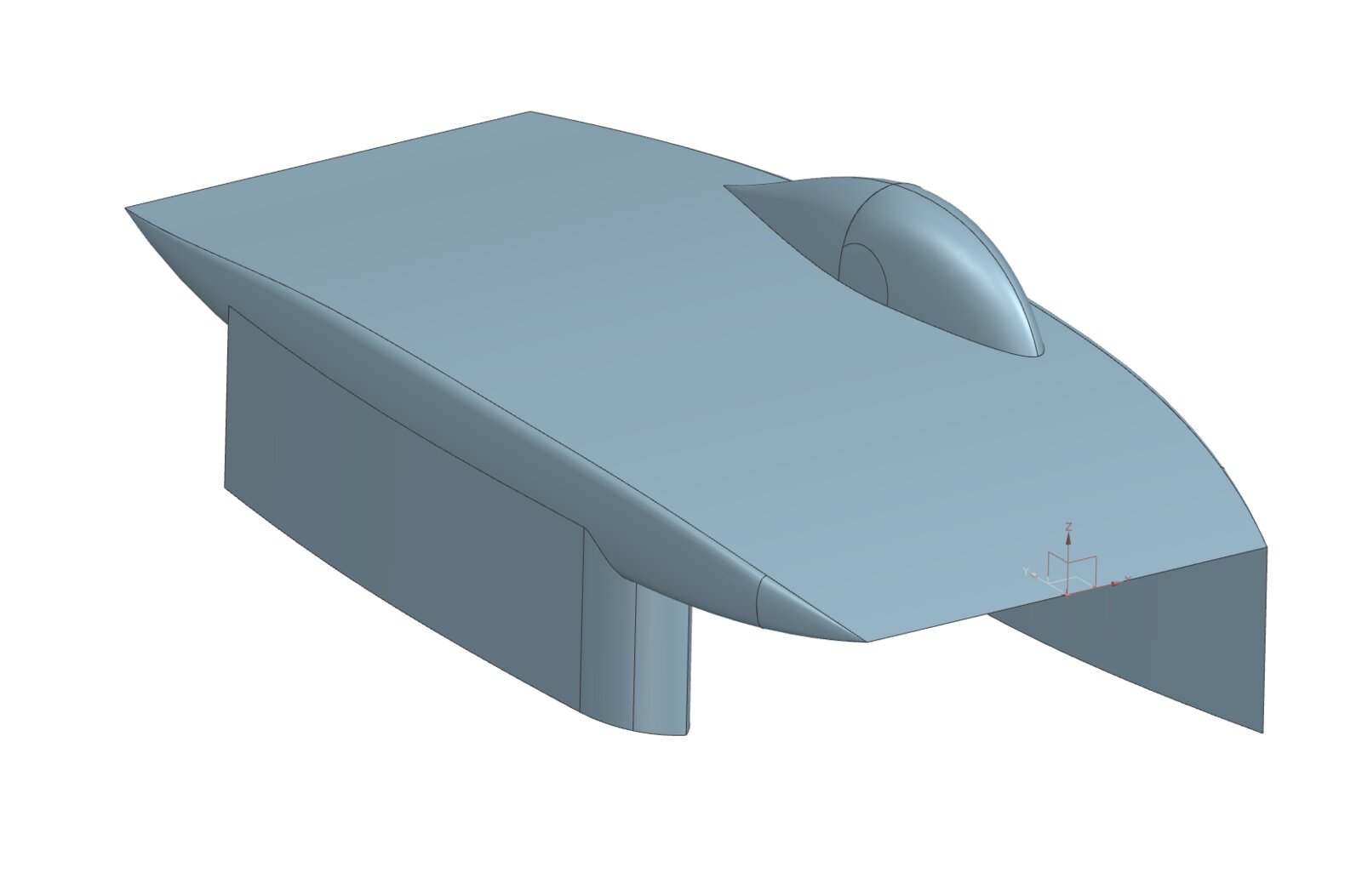 Initial 4 wheel catamaran CAD in Siemens NX