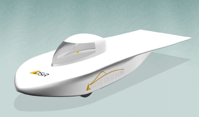 Solar Car Aeroshell cover